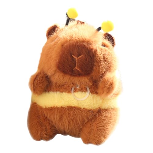 Capybara-Capybara-Plüsch-Spielzeug, niedliche Bienenplüsch-Soft-Capybara-Spielzeug, Plüsch-Spielzeug mit vibrierenden Flügeln, weiches Spielzeug für Kinder, Familie, Sofa, Auto, Schlafzimmer Capybara-Capybara-Plüsch-Spielzeug, niedliche Bienenplüsch-Soft-Capybara-Spielzeug, Plüsch-Spielzeug mit vibrierenden Flügeln, weiches Spielzeug für Kinder, Familie, Sofa, Auto, Schlafzimmer von Generic