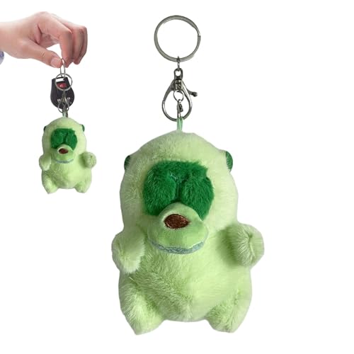 Capybara Plüsch-Rucksack-Anhänger, Capybara-Ornament, Avocado, Capybara, Schlüsselanhänger, gefüllter Anhänger | Puppenspielzeug zum Sammeln für Kinder, Spielbegleiter aus Plüsch für Schultasche von Generic