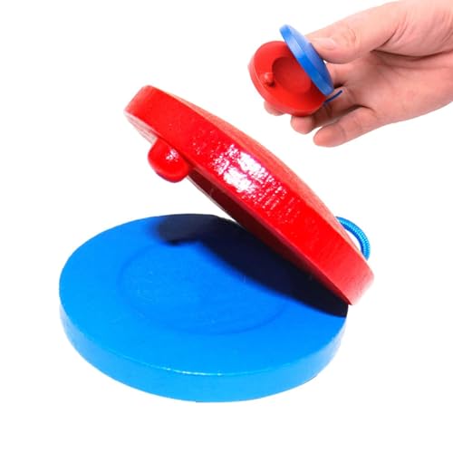 Castanets für Kinder, Castanets Finger Castanets Spielzeug, Holzhand Castanets für Kinder, | Lustige Hand Castanets, spanische Handperkussionsinstrumente für Kindergartenbühnenaufführungen, Musik von Generic