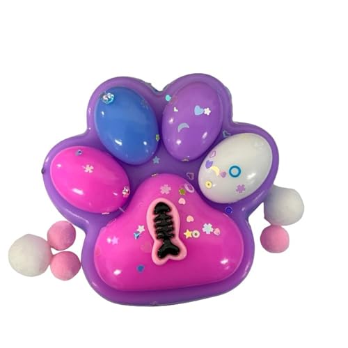 Cat Paw Squishy Toy, Katzenpfoten Squishy, Katze Pfote Squeeze Spielzeug Für Stress Linderung, Stressball, Fidget Spielzeug Für Kinder Teenager Erwachsene Home Office Entspannung (C) von Generic