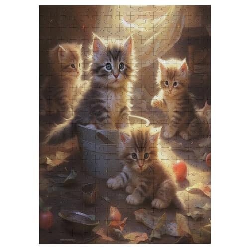 Cats - 1000 Teile Puzzle – - Hochauflösendes - Gelegenheitsspiel – 1000 Teile Holzpuzzle 300 von Generic