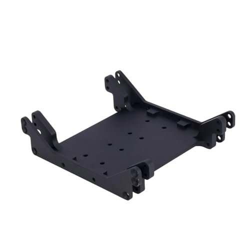 Chassis Skid Platte Getriebe Montieren Skid Übertragung Platte für 1/10 RC Rock Crawler Auto, Schwarz von Generic