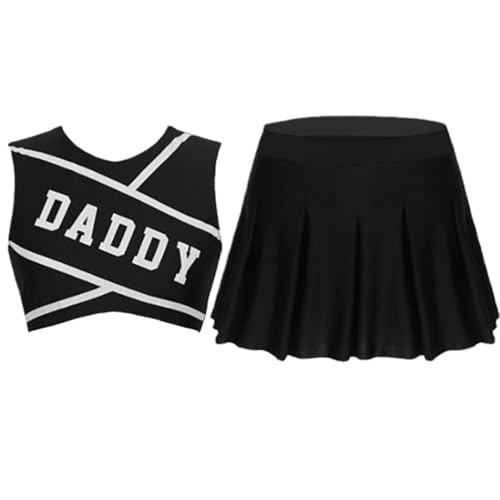 Cheerleader-Outfit, Cheerleader-Kostüm | Modisches Cheer-Outfit Cheerleading-Outfit,Frauen-Cheerleader-Uniformen für Nachtclub-Bühne, chinesisches Neujahr, Valentinstag von Generic