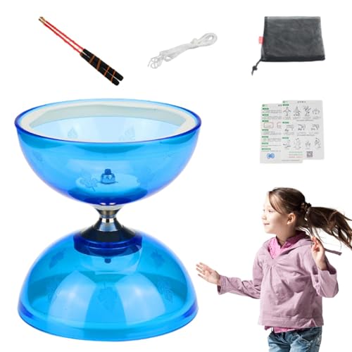 Chinesisches Yoyo für Kinder, Diabolo Yoyo - Dreifach gelagerte Diabolo-Yo-Yos,Chinesisches Yoyo-Diabolo-Spielzeugset, leistungsstarkes chinesisches Yoyo-Diabolo-Fähigkeitsspielzeug für erwachsene Kin von Generic