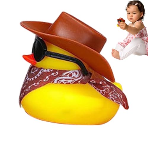 Cowboyente Gummiente mit Cowboyhut Lustiges Auto Ente Badespielzeug Floater Cooles Armaturenbrett Ornament Goodybagfüller für Partyartikel Geburtstag Badezeit Baby Duschzubehör Cowboyente Gummiente mit Cowboyhut Lustiges Auto Ente Badespielzeug Floater Cooles Armaturenbrett Ornament Goodybagfüller für Partyartikel Geburtstag Badezeit Baby Duschzubehör von Generic