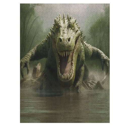 Crocodile - 1000 Teile Puzzle – - Hochauflösendes - Gelegenheitsspiel – 1000 Teile Holzpuzzle 500 PCS von Generic