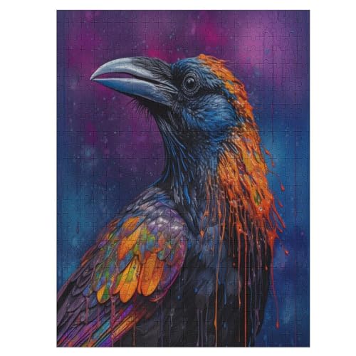 Crow - 1000 Teile Puzzle – - Hochauflösendes - Gelegenheitsspiel – 1000 Teile Holzpuzzle 500 von Generic