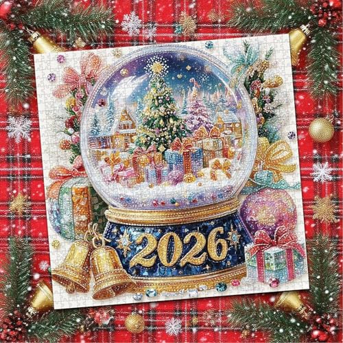 Crystal Ball Jigsaw Rätsel Weihnachten 1000 Stücke, 2026 Weihnachtspuzzles Spiel, Papierkunsthandwerk Jigsaw Spiele für häusliche Familienaktivität Männer Frauen Anfänger Kinder Spaß Freizeitspiel Crystal Ball Jigsaw Rätsel Weihnachten 1000 Stücke, 2026 Weihnachtspuzzles Spiel, Papierkunsthandwerk Jigsaw Spiele für häusliche Familienaktivität Männer Frauen Anfänger Kinder Spaß Freizeitspiel von Generic