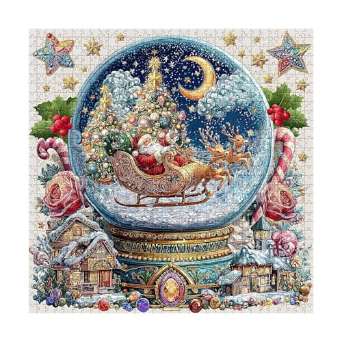 Crystal Ball Puzzle - Christmas Jigsaw Game | Festive Winter Scene Puzzle, Holiday Family Activity for Living Room, Study, Fireplace, Desktop, Seasonal Colorful Entertainment Gift Idea Crystal Ball Puzzle - Christmas Jigsaw Game | Festive Winter Scene Puzzle, Holiday Family Activity for Living Room, Study, Fireplace, Desktop, Seasonal Colorful Entertainment Gift Idea von Generic