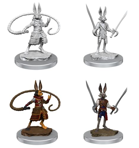 D&D Nolzurs Marvelous Unpainted Miniaturen | Harengon Rogues von WizKids