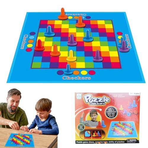 Dame-Brettspiel, Dame-Brettspielzeug,Reise-Dame-Brettspielzeug - Pädagogische Dame-Familientraditionen-Brettspiele für Kinder, Freunde, Familie und Erwachsene von Generic