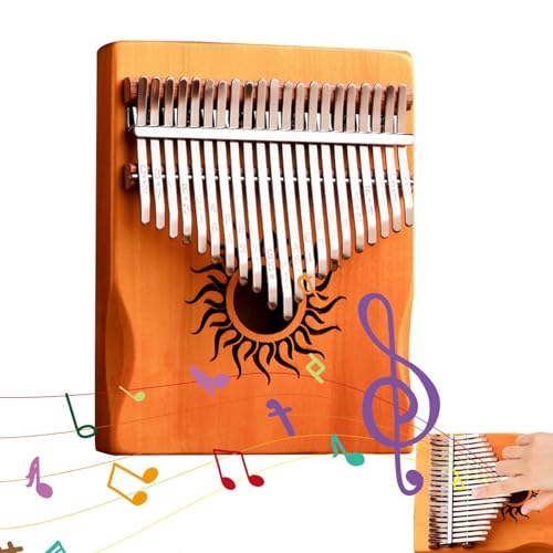 Daumenklavier für Kinder, 17 Tasten Mbira Fingerklavier Musikinstrument mit natürlichem Duft für Zuhause, Familientreffen, Schule und Reisen im Freien von Generic