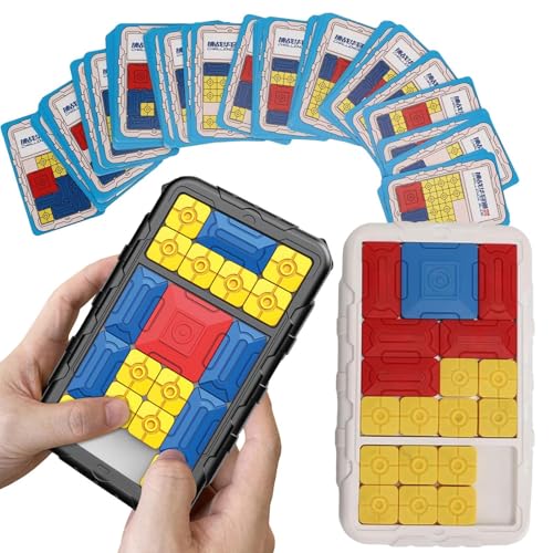 Denksport-Schiebepuzzles – Denksport-Puzzlespielzeug für Kinder | Schiebepuzzle mit Karten für jungenn, Mädchen und Erwachsene | Lustige Handheld-Spielekonsole, Lernspiele, Spielzeug von Generic