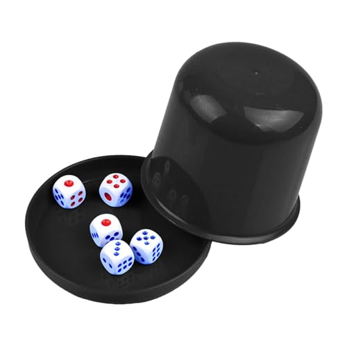 Dice Shaker Cup Set, Würfel Shaker Cup, Dice Shaker, Dice Shaker, Dice Shaker, Dice Shaker, 5-teiliges Würfel, 5-teiliger Würfel, usw., Dice Cup Set für Erwachsene-Würfelbecher mit Deckel, Familie von Generic