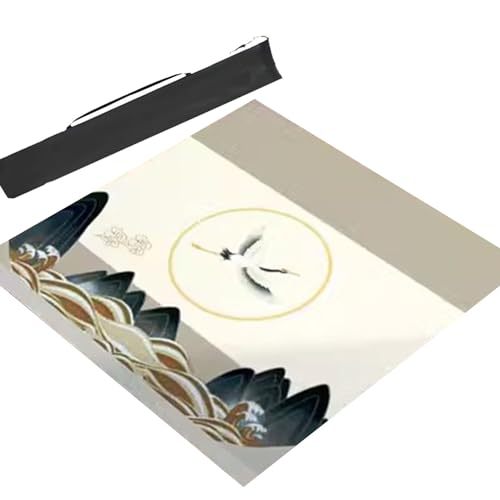 Dicke Mahjong-Matte mit Aufbewahrungstasche, rutschfeste, geräuschreduzierende Spieltisch-Abdeckung und leicht zu transportierende Aufbewahrung (3 35,4 x 35,4 Zoll, 90 x 90 cm) von Generic