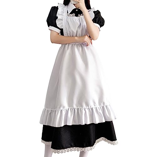 Dienstmädchen Kostüm Halloween Geist Halloween Gruselig Klassisch Deutsch Oktoberfest Kostüme Frauen Dienstmädchen Outfit Kleid Dienstmädchen Kleid von Generic