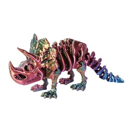 Dinosaurier-Fidget-Figur - -Gedruckte Dinosaurier-Figur, Gelenkiges Flexibles Dinosaurierspielzeug | Skelett Dinosaurier Spielzeug Realistische Drachen, Schreibtischdekoration, Dino Für Den Tisch von Generic