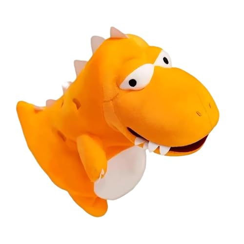 Dinosaurier-Handpuppenspielzeug - Plüsch-Dinosaurier-Handpuppen | Dinosaurier Gefüllte Handpuppe | Plüsch-Dinosaurierpuppen Kinderspielzeug | Puppet Story Toys, Süße Weiche Puppen Für jungn Und Mädch von Generic