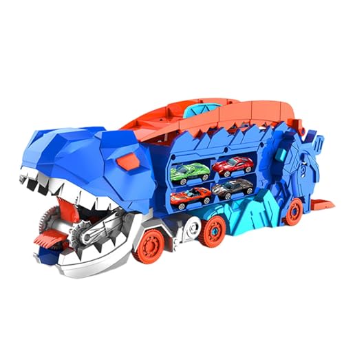 Dinosaurier LKW, Der Autos Frisst, Spielzeug Transport LKW Träger, Jungenspielzeug, Dinosaurier, Rutsche, Dinosaurier Auto, Fahrzeuge, Spiels, 4 Mini-Autos von Generic