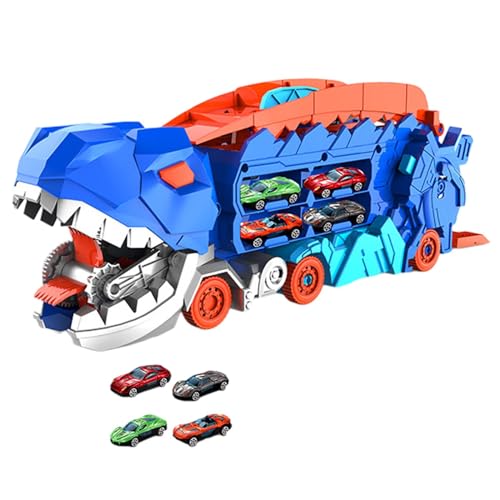 Dinosaurier Truck Eater Auto Spielzeug Transporter Kinder Spielzeug Dinosaurier Spielzeug Auto Dinosaurier Rutsche Spielzeug Set Auto Spiel Geschenk Geeignet für 3 4 5 6 7,12 Jahre alte Jungen von Generic