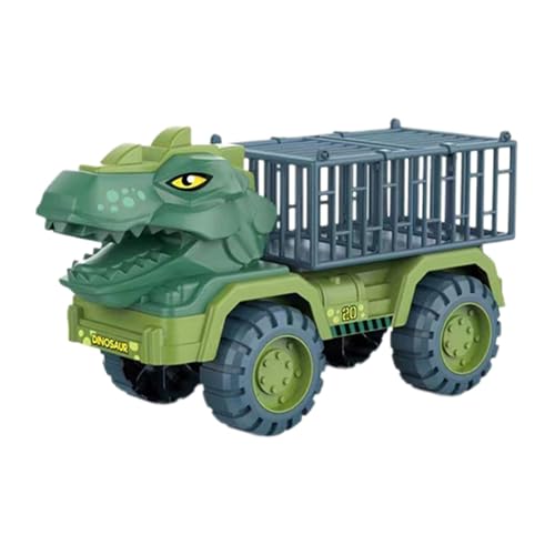 Dinosaurier-LKW-Spielzeug – Tiertransporter-Transportspielzeug | Dinosaurier-Technikfahrzeug | Transportfahrzeugbagger | Fahrzeugträger-Autospielzeug | Dinosaurier-Transporter-LKW-Trägerspielzeug Für von Generic