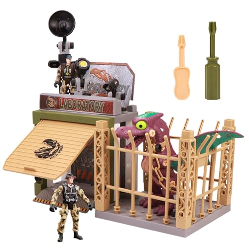 Dinosaurier-Montagespielset,Dinosaurier-Montagespielzeug,Bauwesen Bildungs-STEM-Sets - Dinosaurier-Figuren Bauen Lernspielzeug für Kinder zum Geburtstag von Generic