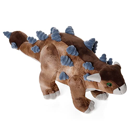 Dinosaurier-Plüschtier, Ankylosaurus-Stofftier-Überwurf-Plüsch-Kissenpuppe, weiches graues, Flauschiges Freund-Umarmungskissen – Geschenk für jedes Alter und jeden Anlass von Generic