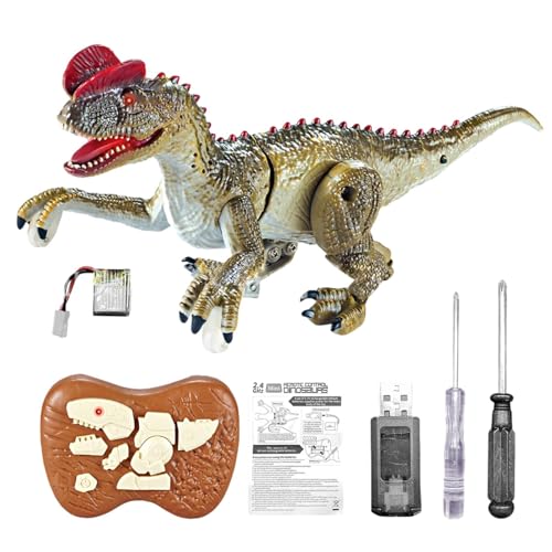 Dinosaurier mit Fernbedienung, Fernbedienung, Dinosaurier, elektrisch, wiederaufladbar, lustiger elektrischer Dinosaurier, wiederaufladbar, ferngesteuertes Lernspielzeug zum Gehen von Generic