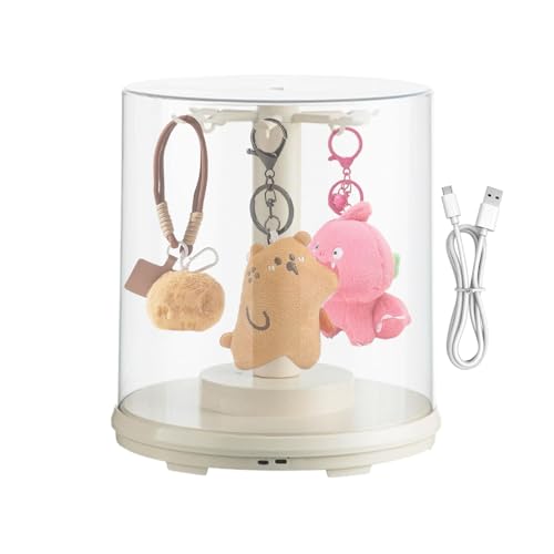 Display für Plüschpuppen | Staubdichte transparente Vitrine - drehbare Schutzhülle für Plüschpuppen, Sammelfiguren, Schlüsselanhänger und Actionfiguren Display für Plüschpuppen | Staubdichte transparente Vitrine - drehbare Schutzhülle für Plüschpuppen, Sammelfiguren, Schlüsselanhänger und Actionfiguren von Generic