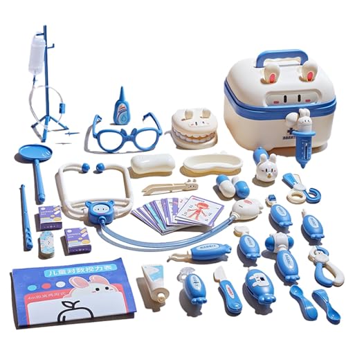 Doktor Spielzeug Set - Doktor Spielzeug Set Für Kinder, Doktor Spielset Für Kinder | Doktor Set Für Kinder Mit Kofferdesign, Multifunktionales Doktorset, G Set von Generic