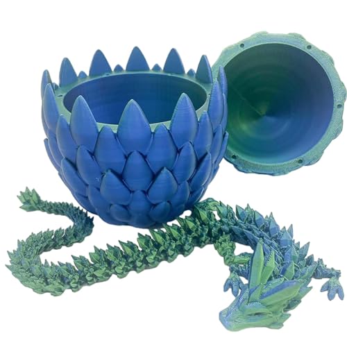 Drachenspielzeug, 200 g, langlebiges Spielzeug mit Perlglanz, flexibles sensorisches Spielzeug mit 3D-gedrucktem Drachen, 3D-gedrucktes Geschenk für Kinder und Erwachsene von Generic