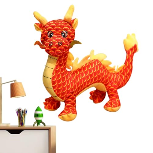 Drachenspielzeug, Plüschtier, Drachen-Plüschtier, Cartoon-Plüschtier mit Saugnapf, flexibles Tierspielzeug, niedliches Spielzeug für Kinder, für Sofa, Bett, Sofa, Hog von Generic