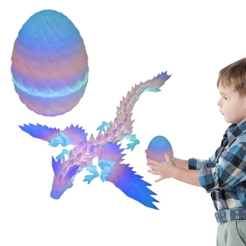 Dragon Surprise Egg – 360 Grad 3D-gedrucktes Tier, kreatives Fidget, Puzzle, sensorischer Stressabbau, Ostergeburtstagsgeschenk für Mädchen, Teenager Dragon Surprise Egg – 360 Grad 3D-gedrucktes Tier, kreatives Fidget, Puzzle, sensorischer Stressabbau, Ostergeburtstagsgeschenk für Mädchen, Teenager von Generic