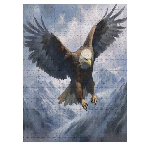 Eagle - 1000 Teile Puzzle – - Hochauflösendes - Gelegenheitsspiel – 1000 Teile Holzpuzzle 500 PCS von Generic