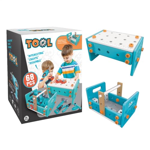 Elektrobohrer-Set für Kinder, Elektrobohrer-Spielzeugset für Kinder - Elektrisches Bohrpuzzle Rollenspiel,Kinder-Werkzeugset, elektrisches Spielzeug, sichere elektrische Bohrmaschine, Puzzle-Bauspielz von Generic