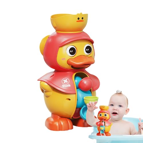 Enten-Badespielzeug für Kinder, Enten-Badespielzeug | Rotierendes Wasserrad-Modell für die Dusche – Interaktives Vorschul-Duschspielzeug mit starken Saugbechern für Mädchen Enten-Badespielzeug für Kinder, Enten-Badespielzeug | Rotierendes Wasserrad-Modell für die Dusche – Interaktives Vorschul-Duschspielzeug mit starken Saugbechern für Mädchen von Generic