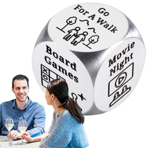 Entscheidungswürfel, Entscheidungswürfel, Nachtzitat, kreatives Würfelspiel für Paare, Zubehör für Spiele, lustiges Spielzeug aus Stahl Entscheidungswürfel, Entscheidungswürfel, Nachtzitat, kreatives Würfelspiel für Paare, Zubehör für Spiele, lustiges Spielzeug aus Stahl von Generic