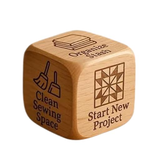 Entscheidungswürfel zum Quilten, Weben, Entscheidungswürfel, Holzaufgaben-Werkzeug zum Wickeln, Nähen, Quilten, Stricken, Häkeln, Weben, Sticken, Heimstudio Entscheidungswürfel zum Quilten, Weben, Entscheidungswürfel, Holzaufgaben-Werkzeug zum Wickeln, Nähen, Quilten, Stricken, Häkeln, Weben, Sticken, Heimstudio von Generic