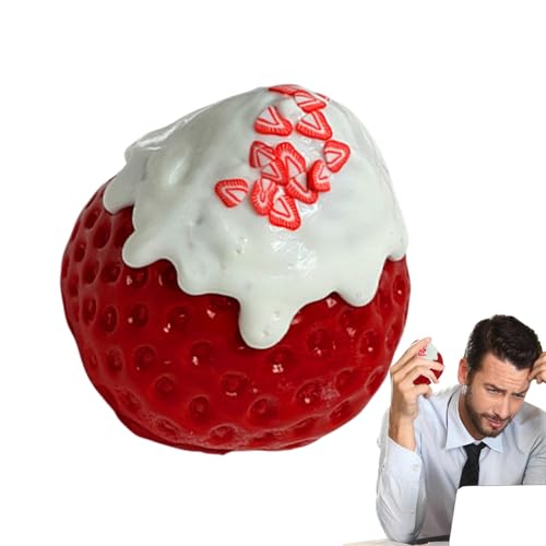 Erdbeer-Fidget-Spielzeug, Simulation Stressbälle mit Erdbeeren | Druckspielzeug aus weichem Silikon für Entspannung und Erleichterung für Jugendliche, Erdbeer-Fidget-Spielzeug, Simulation Stressbälle mit Erdbeeren | Druckspielzeug aus weichem Silikon für Entspannung und Erleichterung für Jugendliche, von Generic