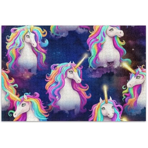 Erwachsenen-Puzzle, 500 Teile, niedliche Einhörner, Geschenke für Puzzle-Liebhaber, lustiges Prime-Puzzle, Tierkunst-Puzzle, 50 x 37 cm Erwachsenen-Puzzle, 500 Teile, niedliche Einhörner, Geschenke für Puzzle-Liebhaber, lustiges Prime-Puzzle, Tierkunst-Puzzle, 50 x 37 cm von Generic