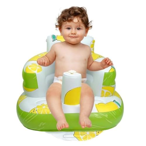 Factorys Christmas Aufblasbarer Babysitz Aufblasbarer Babystuhl für Babys ab 3 Monaten Aufblasbarer Sommerbabysitz zum Sitzen Aufblasbarer Babybodensitz mit eingebauter Luft (G, 47x50x37) von Generic