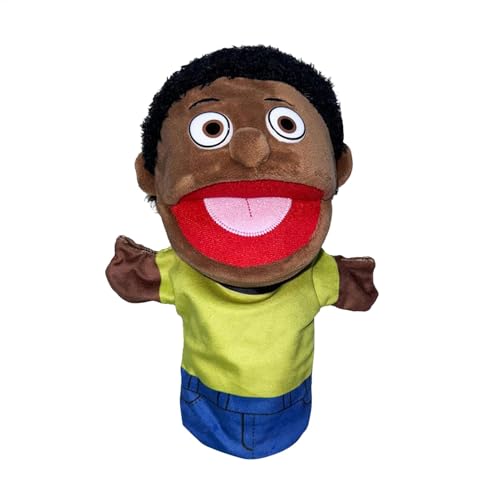 Familien-Rollenspielpuppen – Plüschpuppen, Puppenspiele, pädagogische Handpuppen | Black People Family Handpuppen-Plüschspielzeug, Wide Mouth Großeltern Mama und Papa Puppenspielspielzeug für u von Generic