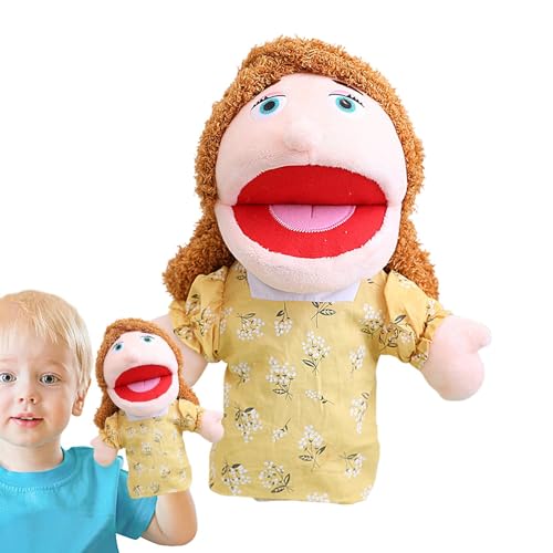 Familienhandpuppen,Familienpuppen für Kinder | Theater zeigt Puppen - Interaktive Rollenspielpuppe, Schulheimpuppe mit beweglichem Mund für Mädchen und von Generic