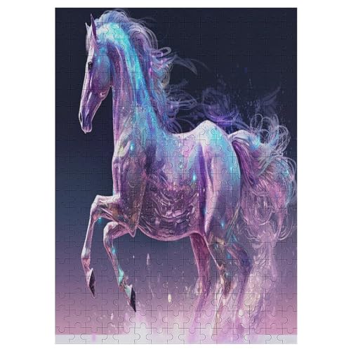 Fantasy Horse - 1000 Teile Puzzle – - Hochauflösendes - Gelegenheitsspiel – 1000 Teile Holzpuzzle 300 PCS von Generic