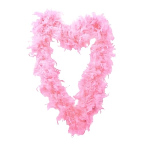 Federgirlande - rosa Dekoration Garland Boa | Truthahnfeder Boa | Soft Kostüm Feder Boas, Mädchen Dress -up Kostümpartyzubehör für Hochzeit, Halloween, Tanzen, Partys, Cosplay von Generic