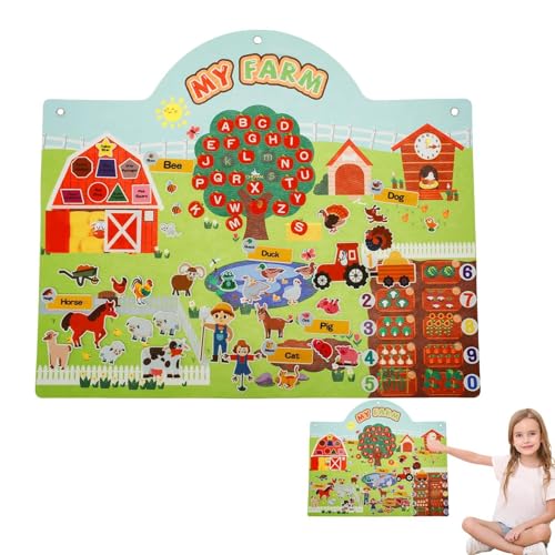 Filztafel-Geschichten-Sets, Filz-Geschichtentafel, Spielzeug für Kleinkinder, interaktives Lern- und Bildungsspielzeug, Filzwandaktivitäten, Geschichtenerzählen, Filztafel für Kinder und Kinder von Generic