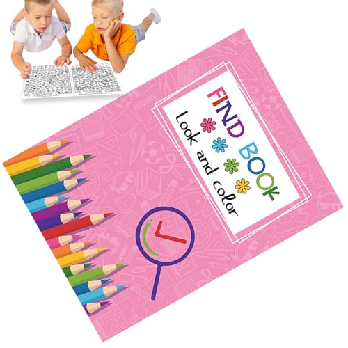 Finde Und Male Buch,Kinder Jugendliche Cartoon Figuren Ausmalbilder | Interaktives Spielzeug Unterhaltsamer Reisebegleiter Für Urlaub Zuhause Strandreise Finde Und Male Buch,Kinder Jugendliche Cartoon Figuren Ausmalbilder | Interaktives Spielzeug Unterhaltsamer Reisebegleiter Für Urlaub Zuhause Strandreise von Generic