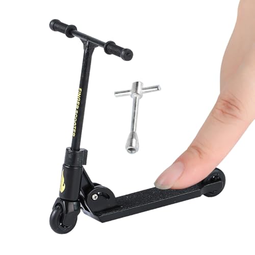 Finger-Rollschuhlaufen – Finger-Scooter-Spielzeug, Faltbarer Trick-Scooter | Verstellbares interaktives Fingerspielzeug, kompaktes Finger-Skateboard, Miniatur-Stunt-Scooter von Generic