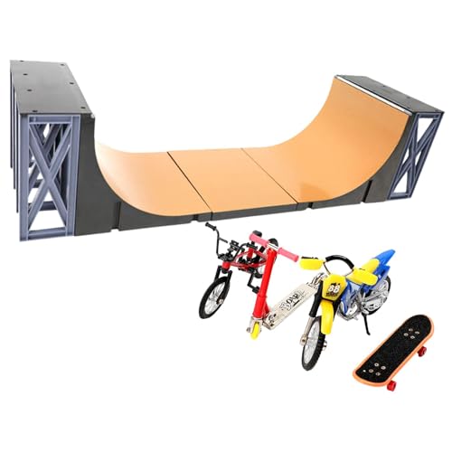 Finger-Skateboard-Deck – Sportspielzeug, Kinderreparaturtechnik, Board-Zubehör, Fingerboard-Park | Finger-Skate-Park-Set, Sportspielzeug für Kinder, Skate-Park-Set, super lustige Geschenke für von Generic