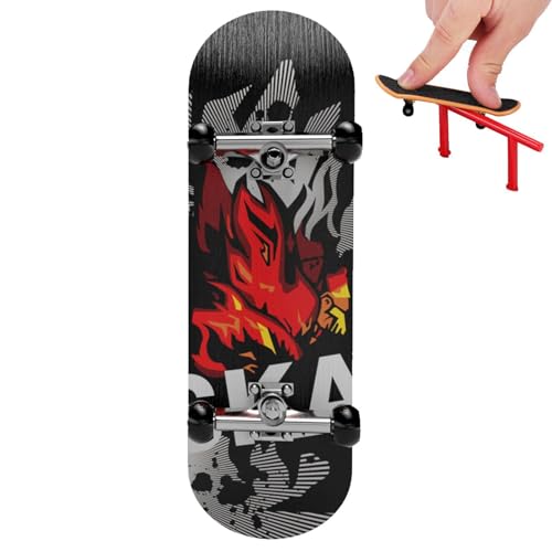 Finger-Skateboard – Miniatur-Skateboard, Finger-Scooter-Spielzeug mit 5-lagigem Ahornholzdeck, Finger-Scooter, Fingerboard-Skateboard, interaktives Fingerspielzeug für Skateboarder, erstellen Sie eine von Generic